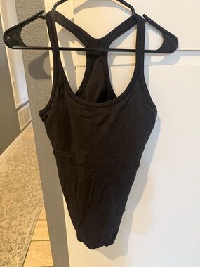 Lululemon Black ebb to street Ribbed Racerback Tank Top